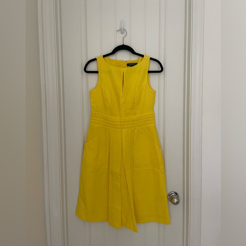 Ralph Lauren Yellow Shift Dress